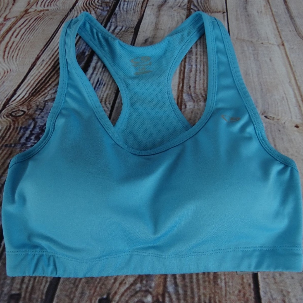 Champion Women's Sz L/G Sports Bra Racerback Blue